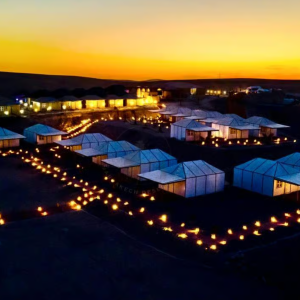Noche en campamento en el desierto de Agafay